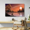 tableau cerf moderne paysage 3 2 3.webp