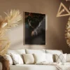 tableau cerf noir portrait 2 3 4.webp