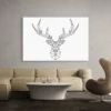 tableau cerf origami paysage 3 2 3.webp