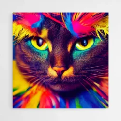 tableau chat colore 1.webp