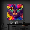 tableau chat colore carre 2.webp