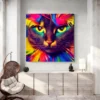 tableau chat colore carre 3.webp