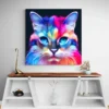 tableau chat multicolore carre 2.webp