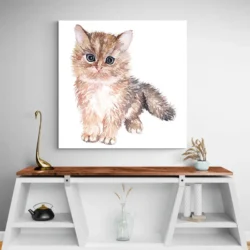 tableau chat peinture carre 4.webp