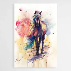 tableau cheval colore 1.webp