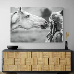 tableau cheval et indienne paysage 3 2 4.webp