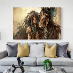 tableau cheval indien paysage 3 2 2.webp
