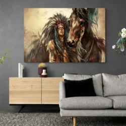 tableau cheval indien paysage 3 2 4.webp