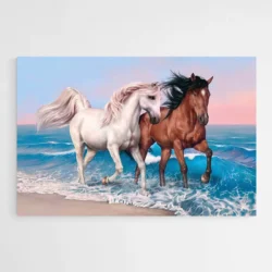 tableau cheval plage 1.webp