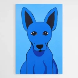tableau chien bleu 1.webp