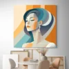 tableau colore femme carre 3.webp