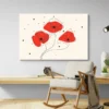 tableau coquelicots moderne paysage 3 2 3.webp