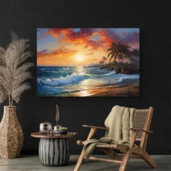 tableau coucher de soleil mer paysage 3 2 2.webp