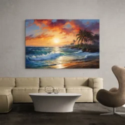 tableau coucher de soleil mer paysage 3 2 3.webp