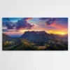 tableau coucher de soleil montagne 1.webp