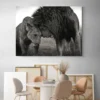 tableau couple lion paysage 4 3 2.webp