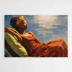 tableau de femme africaine allongee 1.webp