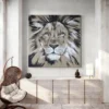 tableau dessin lion carre 3.webp