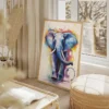 tableau elephant bleu portrait 2 3 2.webp