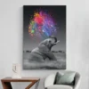 tableau elephant contemporain portrait 2 3 3.webp