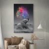 tableau elephant contemporain portrait 2 3 4.webp