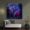 tableau elephant lumineux carre 3.webp