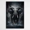 tableau elephant noir 1.webp