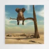 tableau elephant sur une branche 1.webp