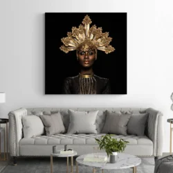 tableau femme africaine bijoux carre 3.webp