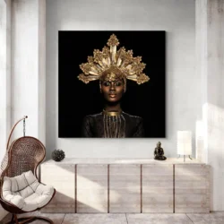 tableau femme africaine bijoux carre 4.webp