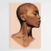 tableau femme africaine de profil 1.webp