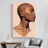 tableau femme africaine de profil portrait 2 3 2.webp