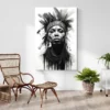 tableau femme africaine noir et blanc portrait 2 3 2.webp