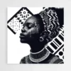 tableau femme noire en noir et blanc 1.webp