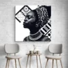 tableau femme noire en noir et blanc carre 3.webp