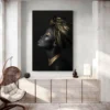 tableau femme noire et or portrait 2 3 4.webp