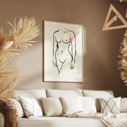 tableau femme nu minimaliste portrait 2 3 2.webp