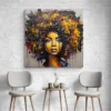 tableau fille afro graffiti carre 3.webp