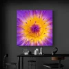 tableau fleur de lotus carre 2.webp