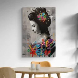 tableau geisha moderne portrait 2 3 4.webp