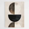 tableau geometrie noir et marron 1.webp