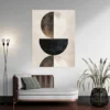 tableau geometrie noir et marron portrait 3 4 2.webp