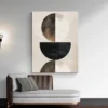 tableau geometrie noir et marron portrait 3 4 4.webp
