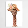 tableau girafe chapeau 1.webp
