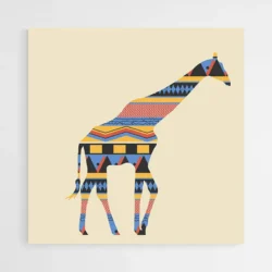 tableau girafe moderne 1.webp
