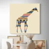 tableau girafe moderne carre 3.webp