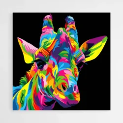 tableau girafe pop art 1.webp