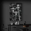 tableau girafes noir et blanc portrait 2 3 2.webp