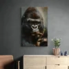 tableau gorille cigare portrait 2 3 3.webp