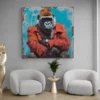 tableau gorille street art carre 2.webp